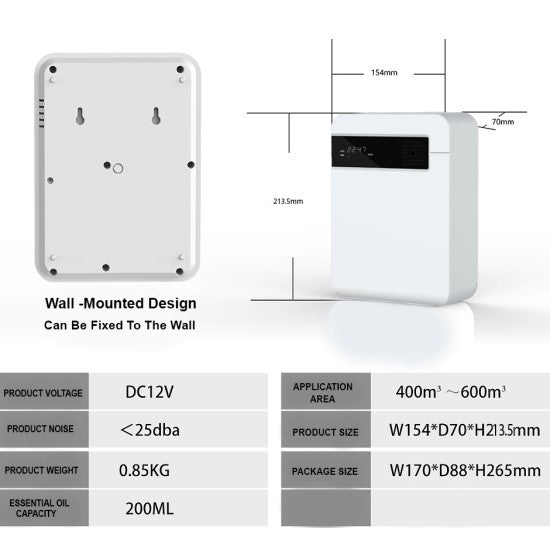 Bluetooth Essential Oil Diffuser With Adjustable Flow - Forward diffuser