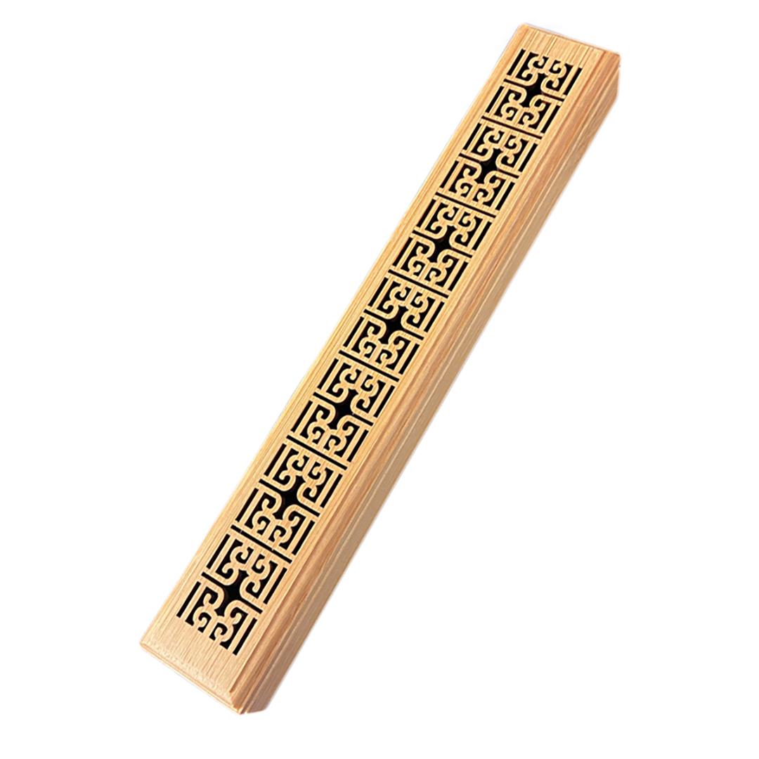 Bakhory Wooden Incense Stick Burner Holder Box in 5 Elegant Patterns for Home, Office (SA)
