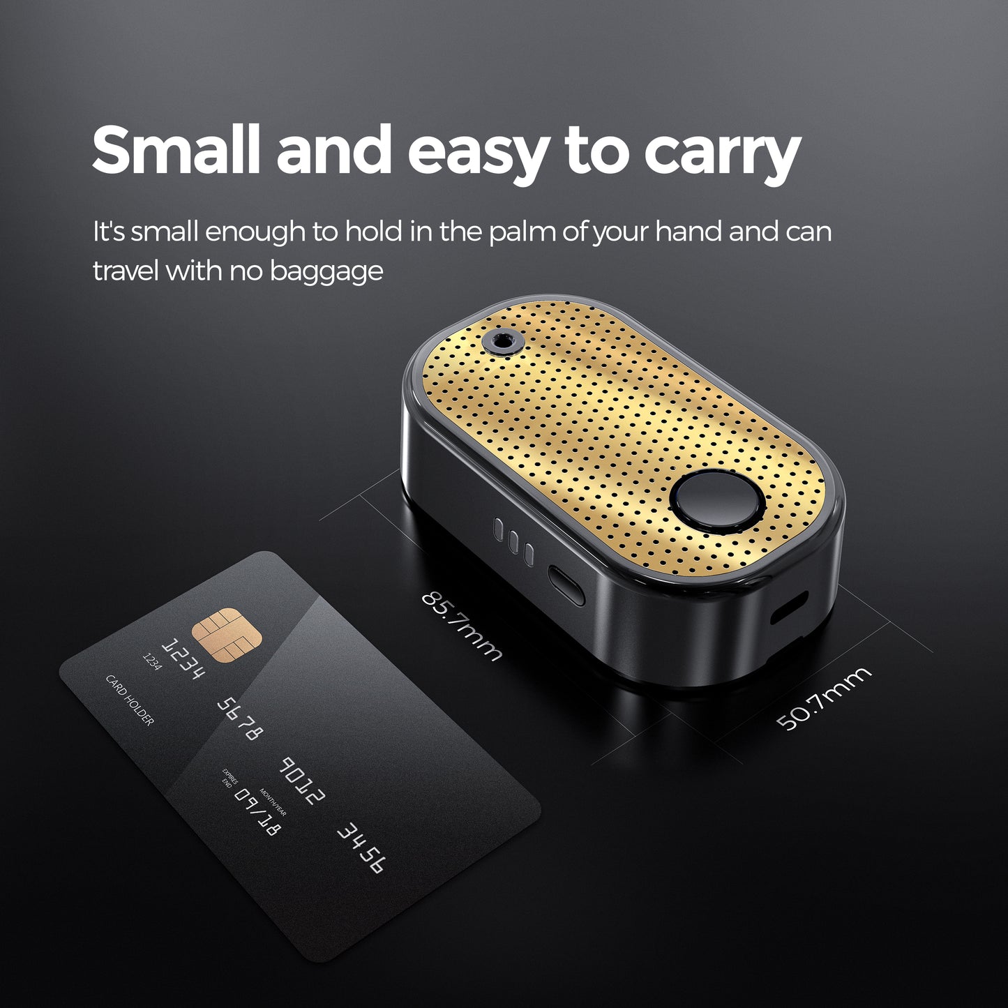 جهاز بخور ذكي محمول يحول زيت العود إلى بخور