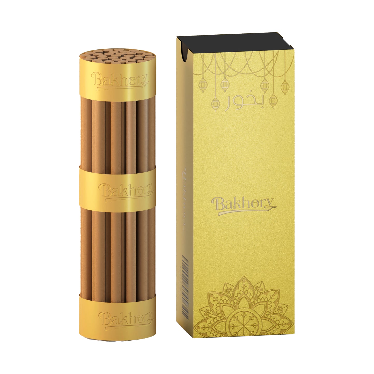 35pcs-Bakhory Cambodian Oud Incense Sticks 6mm 16cm (100g) SA