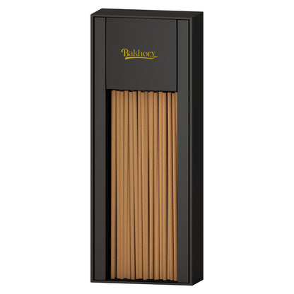 ١٠٠ قطعة - بخوري ٣ ملم اعواد بخور بنكهة العود ٥٢ جم مع مبخرة خشبية للمنزل والمكتب