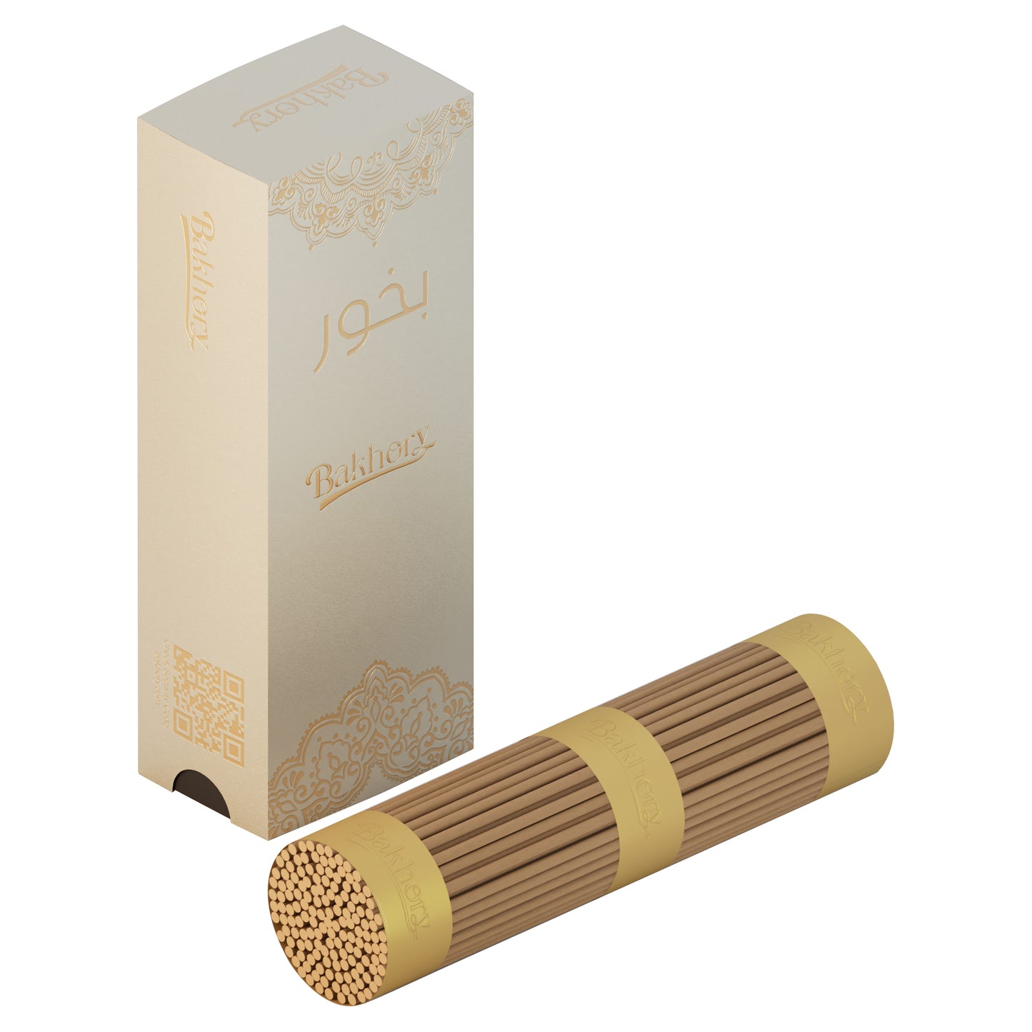 146pcs Bakhory Cambodian Oud Incense Sticks 3mm (100g) – Strong Smell Oud for Home Decoration