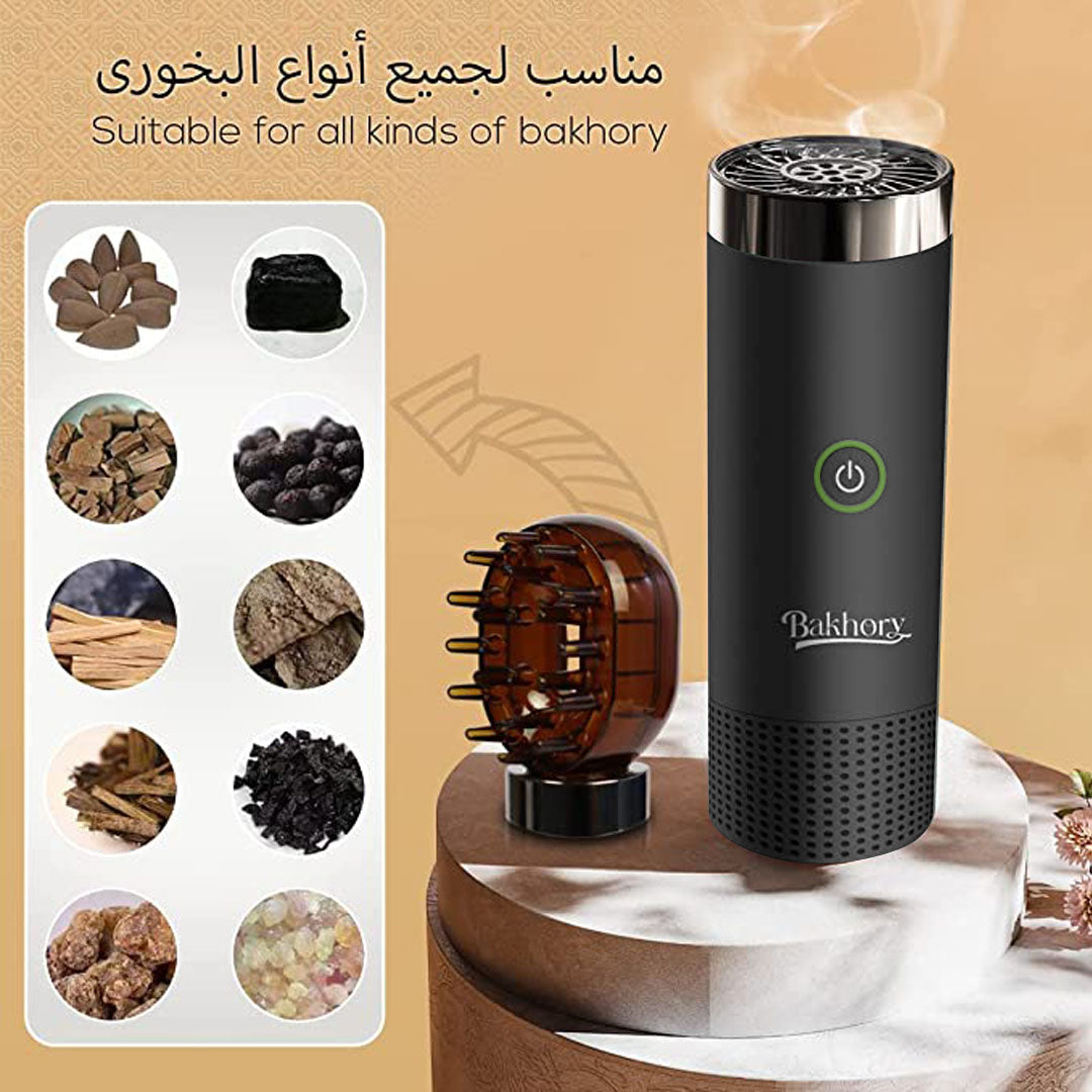 Multifunction Electric incense burner with hair comb