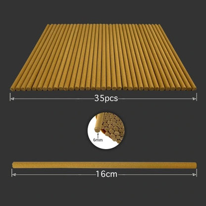 35pcs Bakhory Cambodian Oud Incense Sticks 6mm 16cm (100g) – Extra Strong Smell Oud Bakhoor Sticks