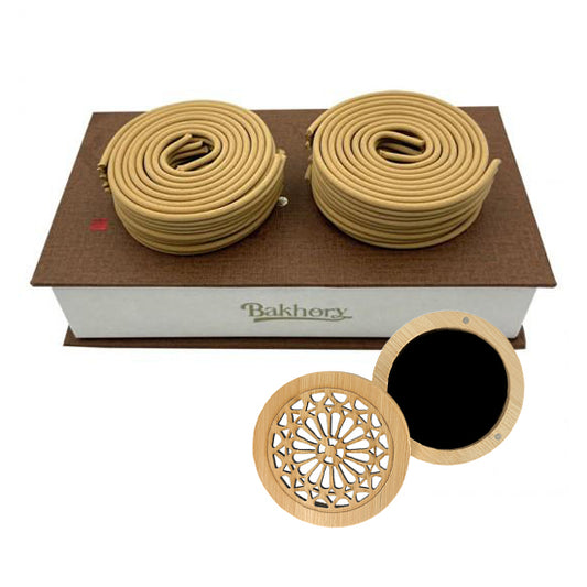 Bakhory Cambodian 2H Round Incense Sticks 40Rolls (FREE burner) SA