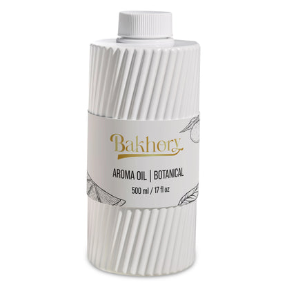 Bakhory Botanical Aroma Oil 500ML – Green Leaf Fragrance with Fresh Citrus, Floral & Woody Notes for Home & Office