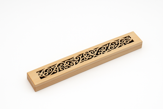 Bakhory Wooden Incense Stick Burner Holder Box in 5 Elegant Patterns for Home, Office