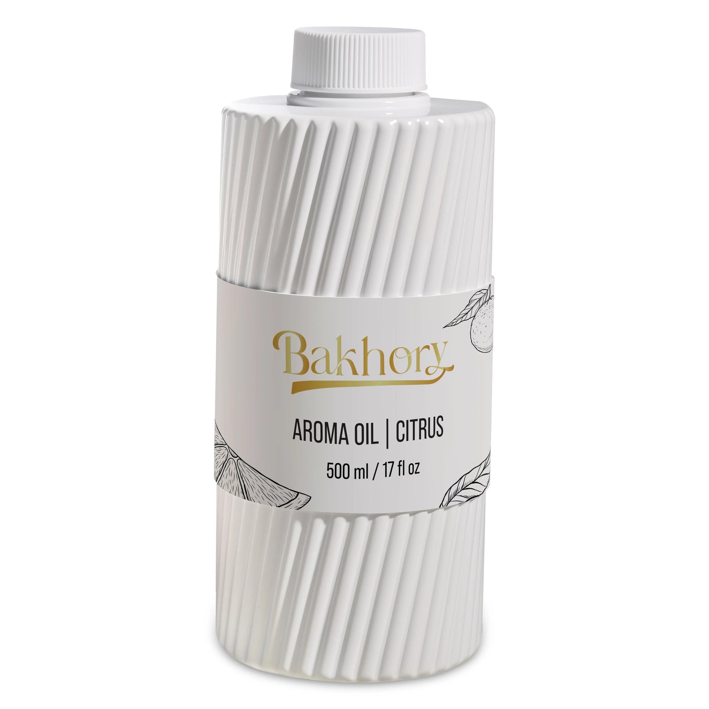 Bakhory Citrus Essential Oil Blend 500ML – Refreshing Citrus Aroma with Floral & Woody Accents for Home & Diffusers