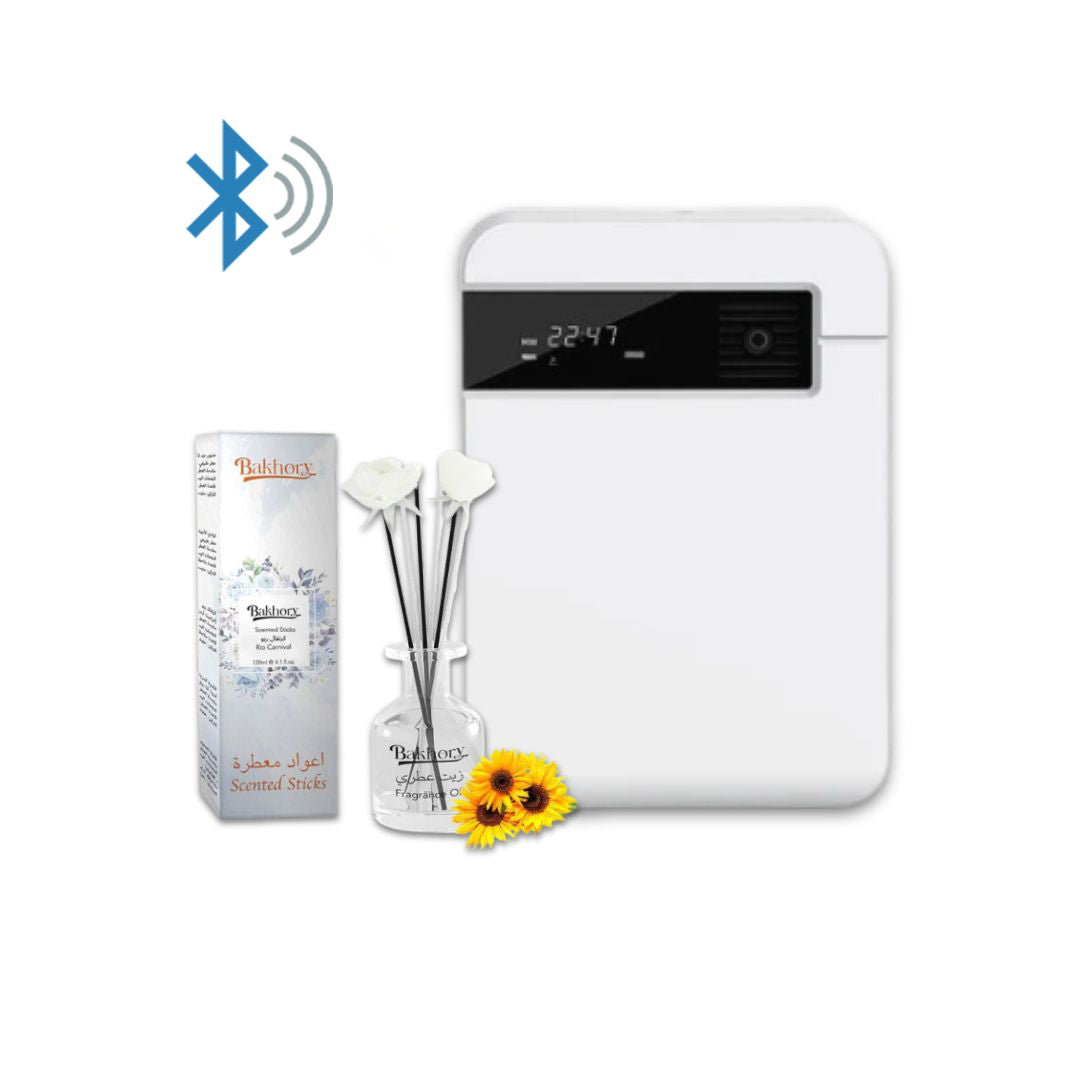 موزع بلوتوث كبير + 120 مل زيت للمساحات الكبيرة