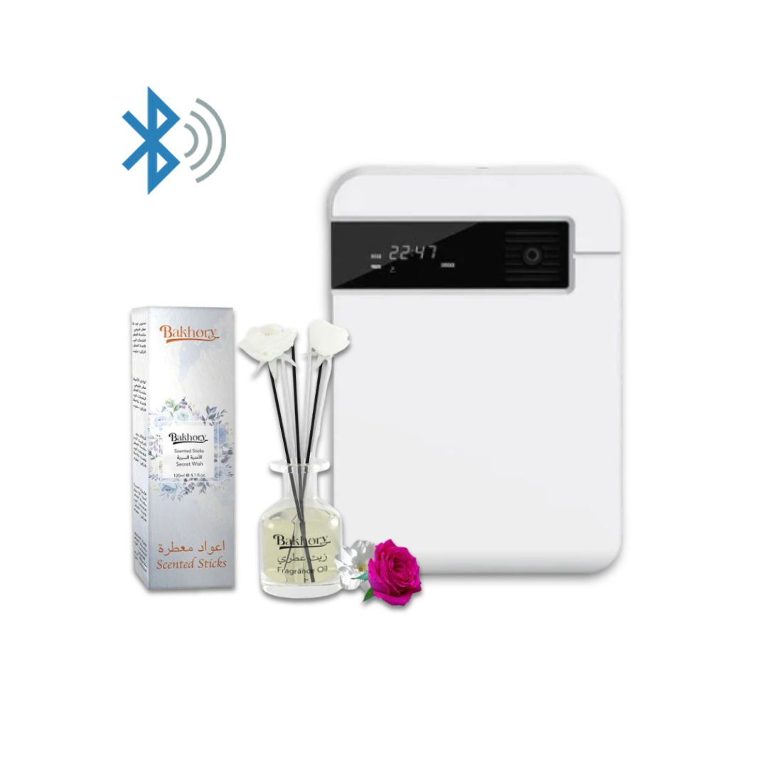 موزع بلوتوث كبير + 120 مل زيت للمساحات الكبيرة