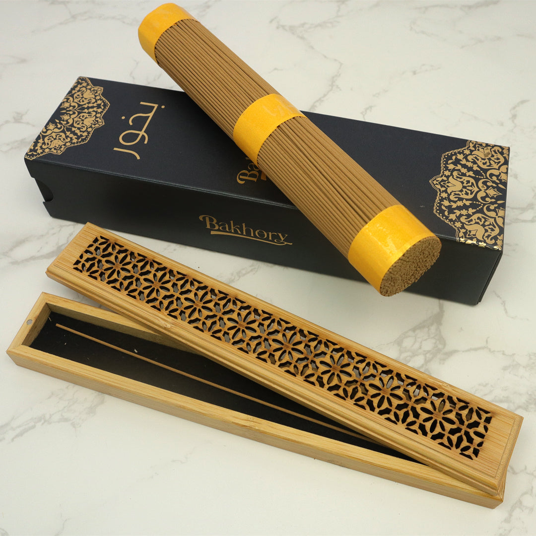 417pcs- Bakhory Incense Sticks with FREE Wooden Incense Burner