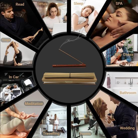 132pcs Bakhory Cambodian Oud Incense Sticks 1.4mm × 210mm (30g) – Light Smell Oud Gift Edition
