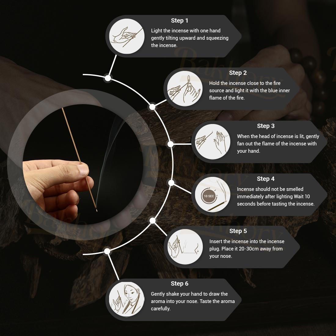 275pcs Bakhory Oud Incense Sticks 1.4mm (50g) with Copper Burner – Light Fragrance Oud Gift Set