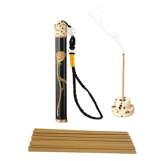 15pcs Bakhory Oud Incense Sticks 2mm with Holder – 3 in 1 Bakhoor Gift Set for Home Decoration