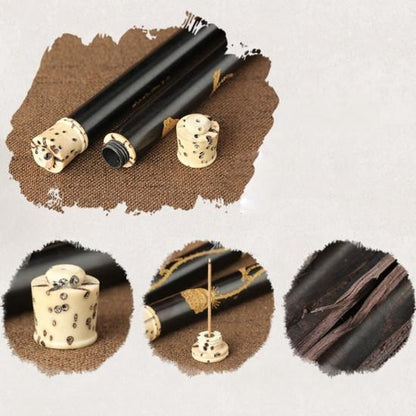 15pcs Bakhory Oud Incense Sticks 2mm with Holder – 3 in 1 Bakhoor Gift Set for Home Decoration