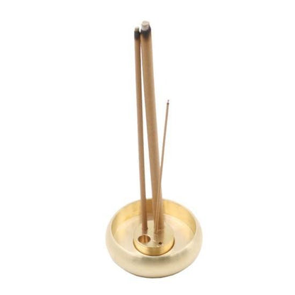 Bakhory Smart Incense Holder, Copper, Oud Sticks Holder Round for Home Decoration