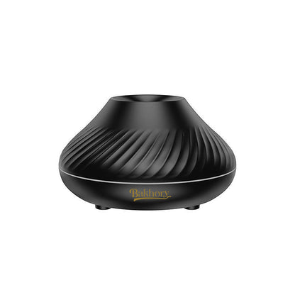 موزع الزيت العطري من Bakhory ، مرطب الهواء ، موزع الروائح مع 7 مصابيح LED ليلية للمنزل والمكتب (أبيض ، أسود)